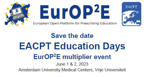 EACPT Education days June 1&2, 2023